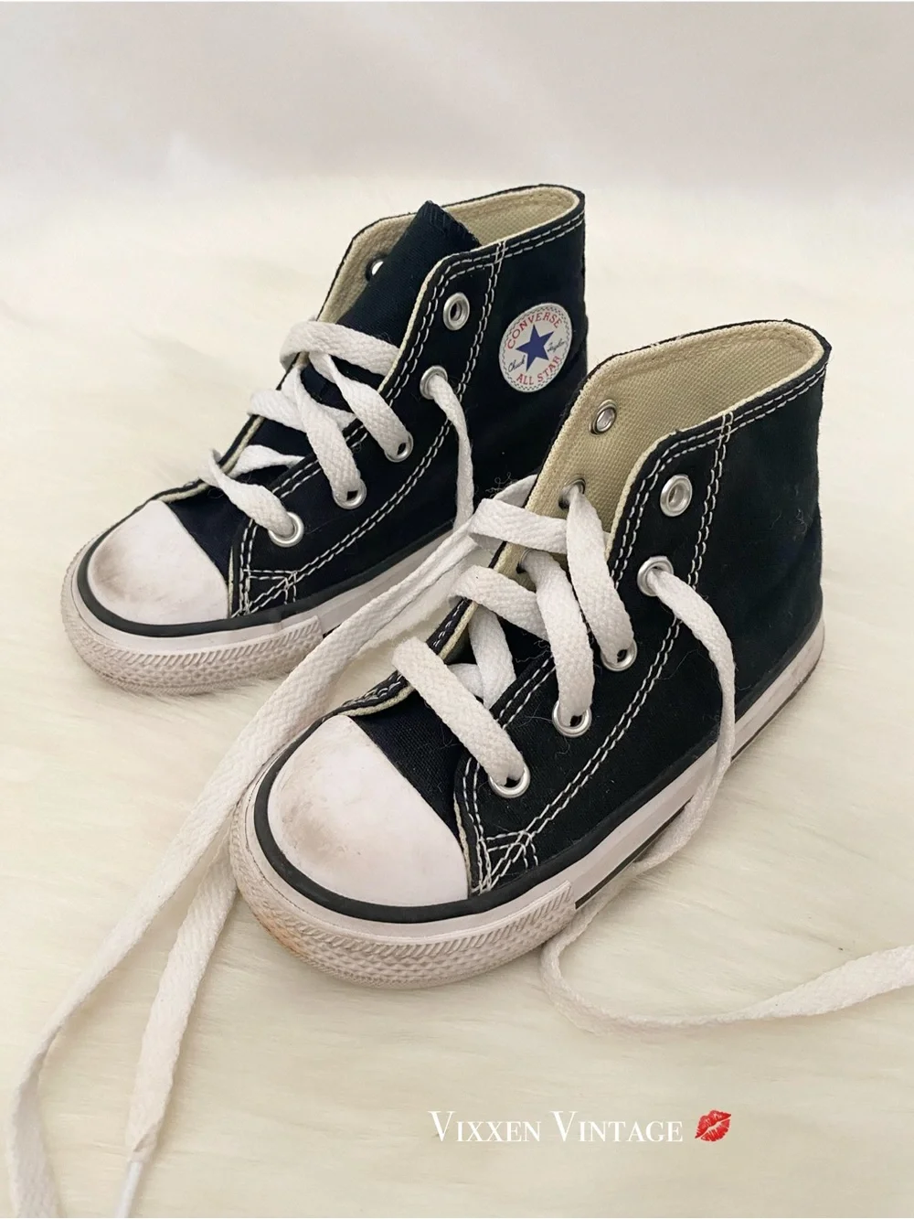 CONVERSE ‘KID’S CHUCK TAYLOR ALL STAR CANVAS HIGH TOP SHOE’ IN BLACK